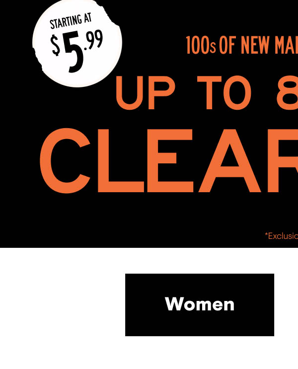 Shop Women's Clearance