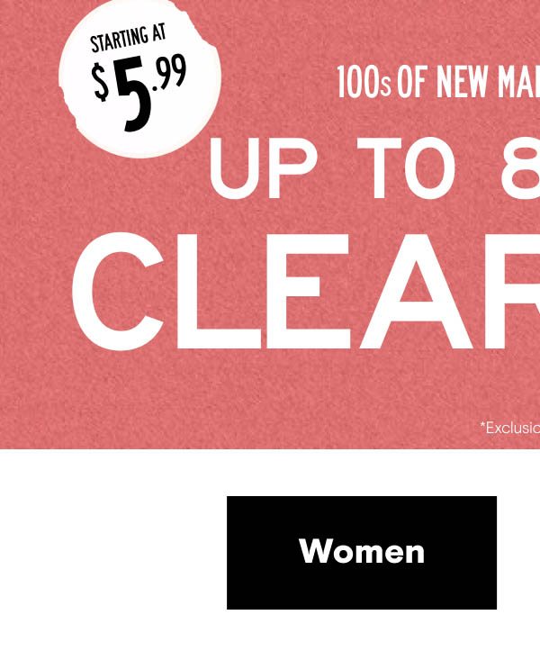 Shop Women's Clearance