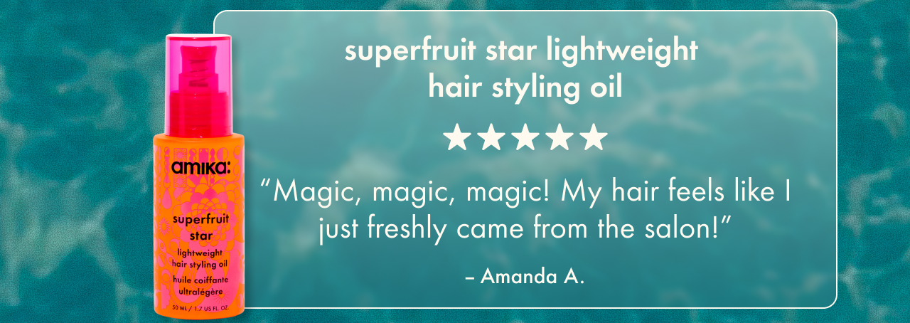 superfruit star lightweight hair styling oil