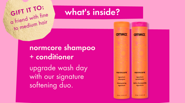 normcore shampoo and conditioner