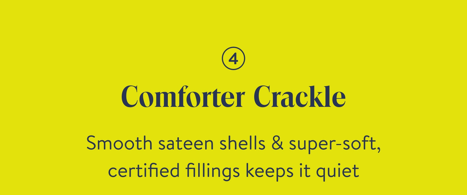 Comforter Crackle