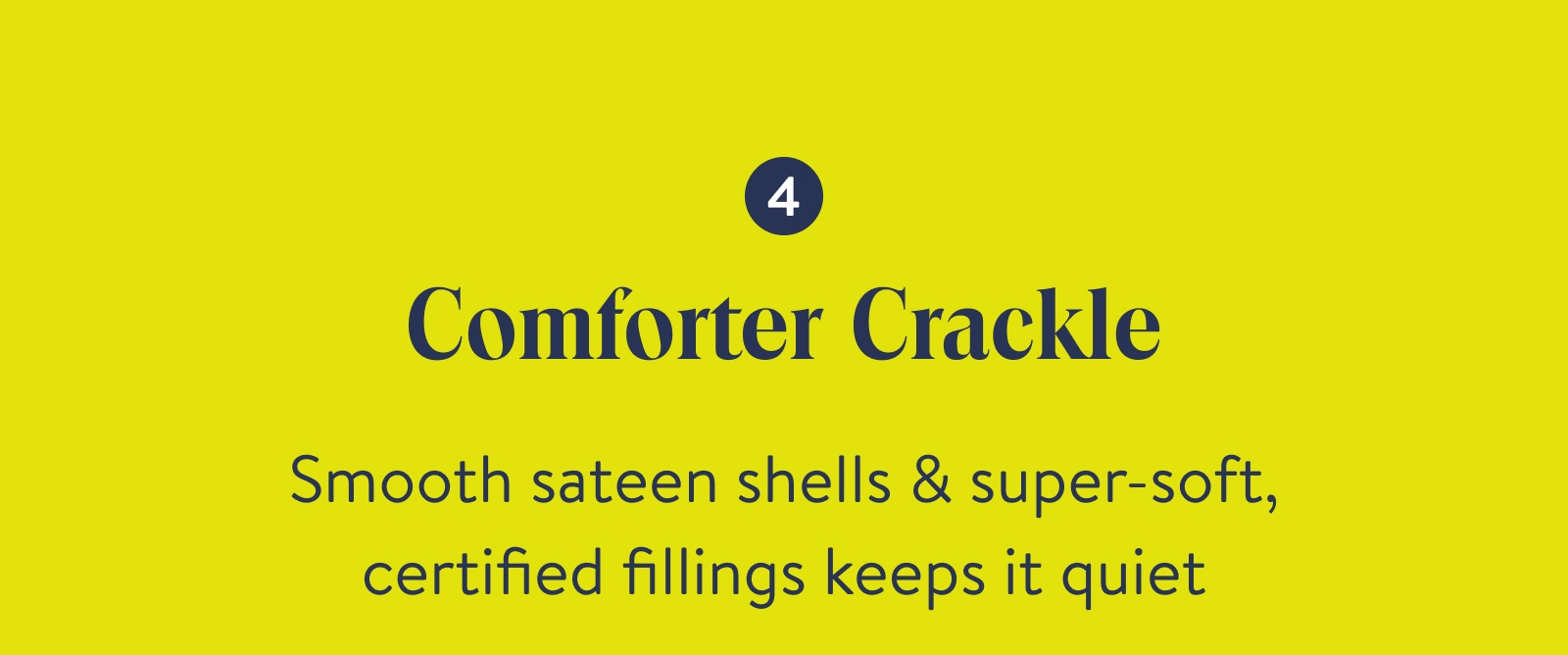 Comforter Crackle