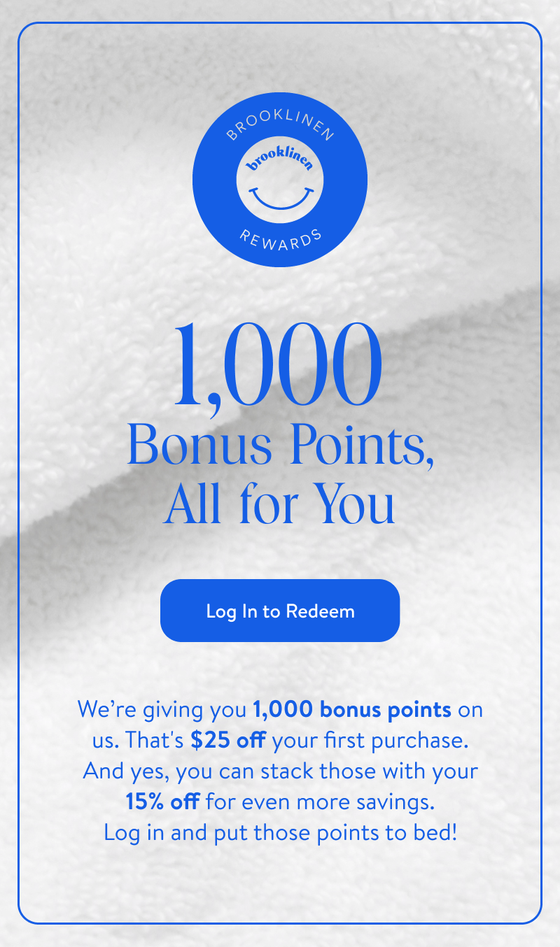 1000 Bonus Points all for you