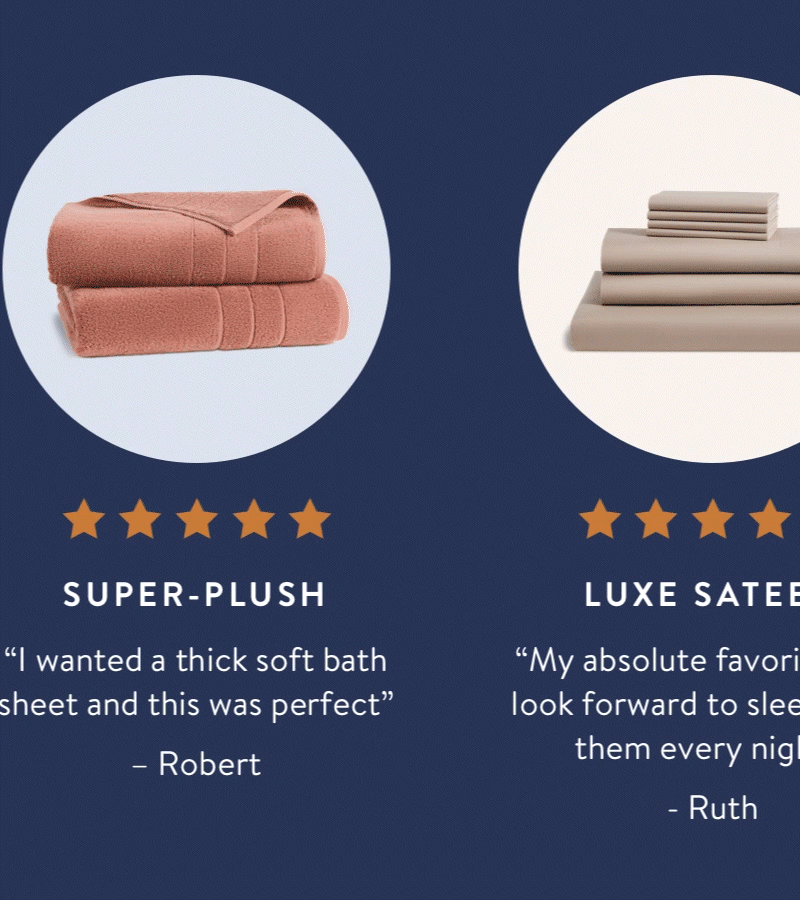 What You Can Expect from the Experts in Bed  Award-winning comfort  150,000+ 5-star reviews  Fast, breezy shipping  365-day warranty  Time to Shop