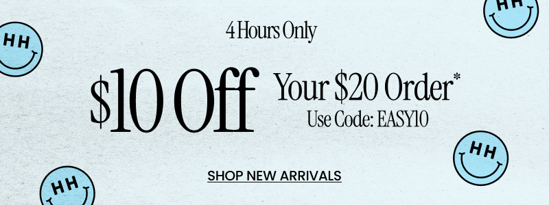$10 off your $20 order* with code EASY10