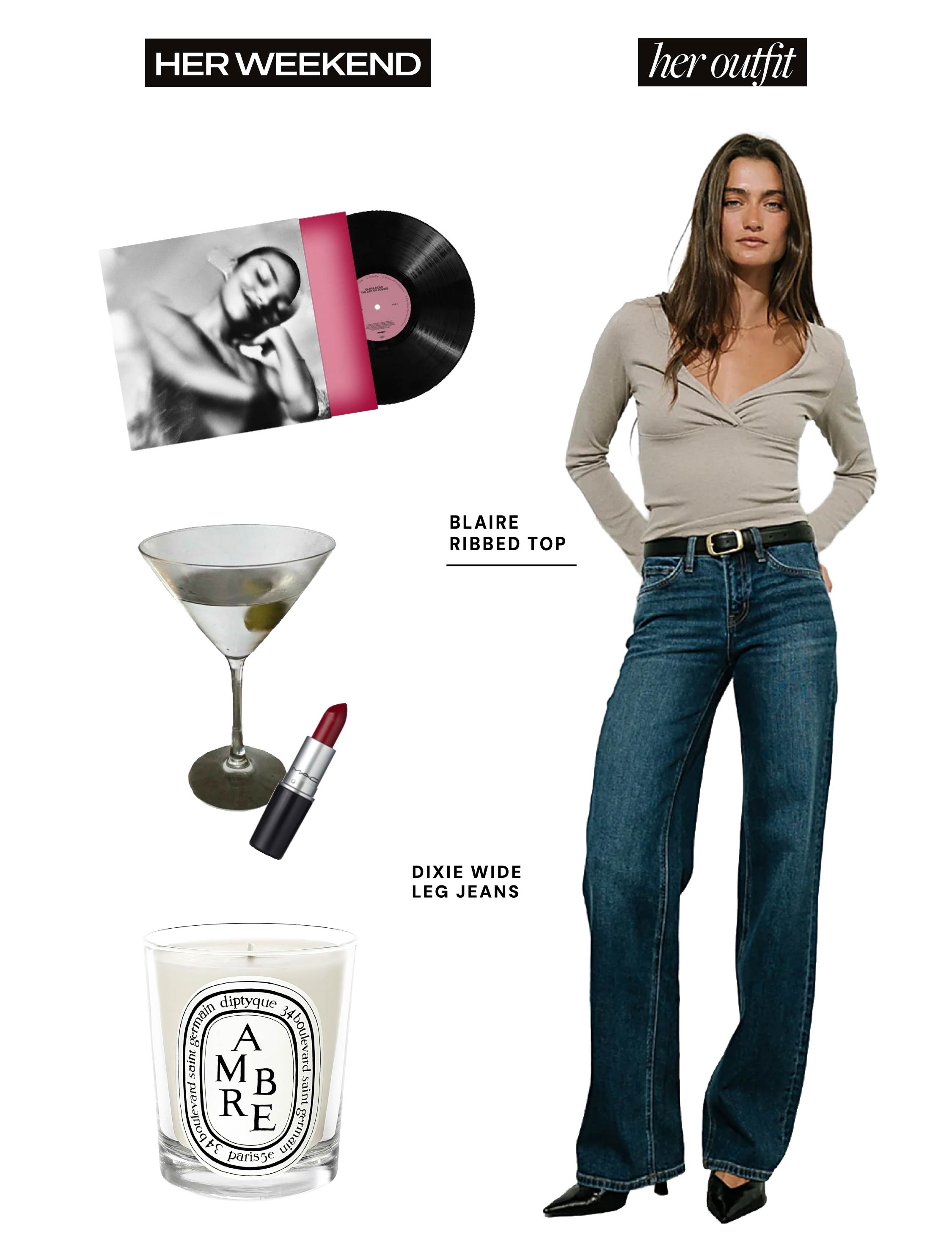 blaire ribbed top
