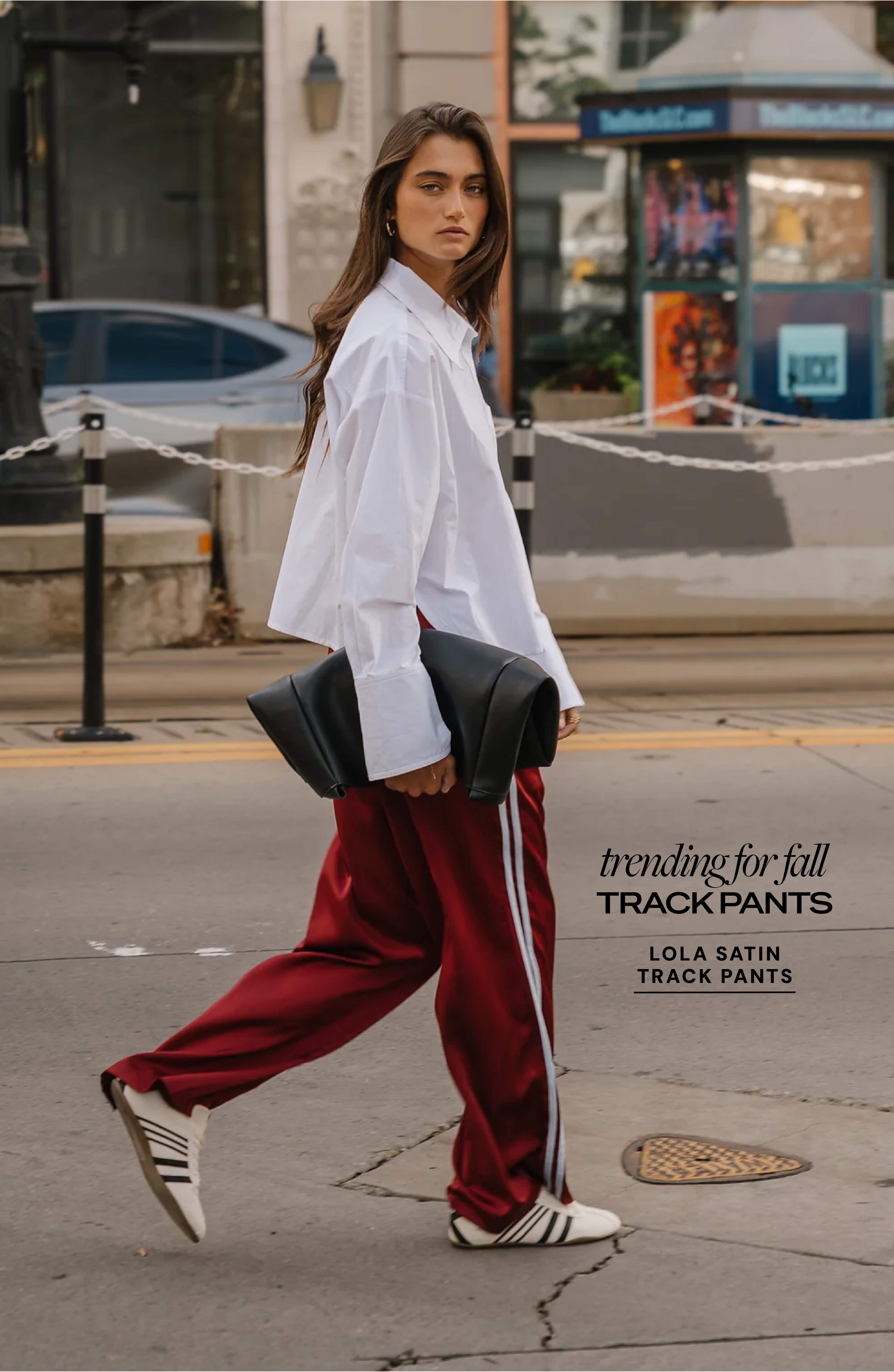 lola satin track pants