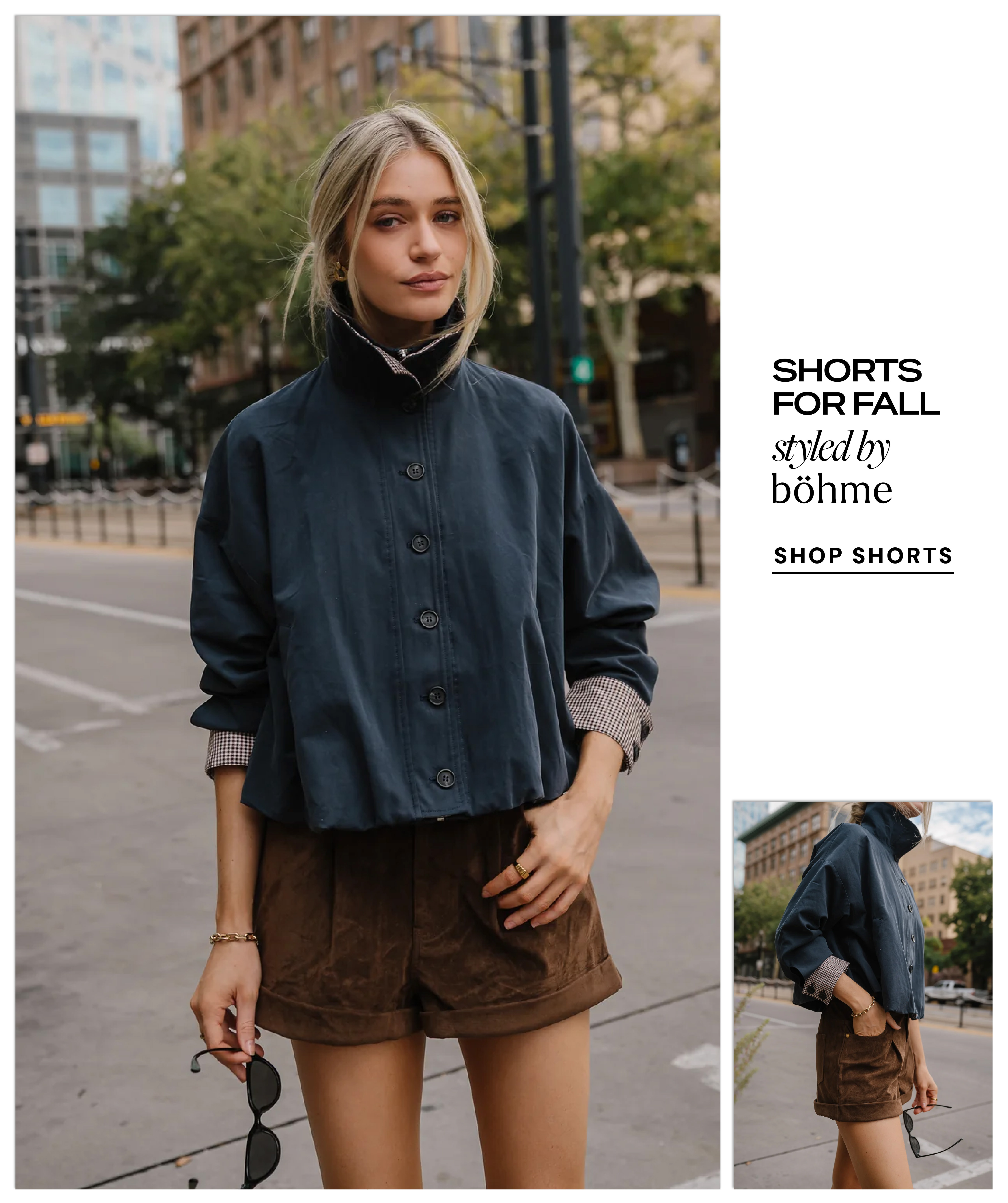 shorts for fall styled by böhme shop shorts