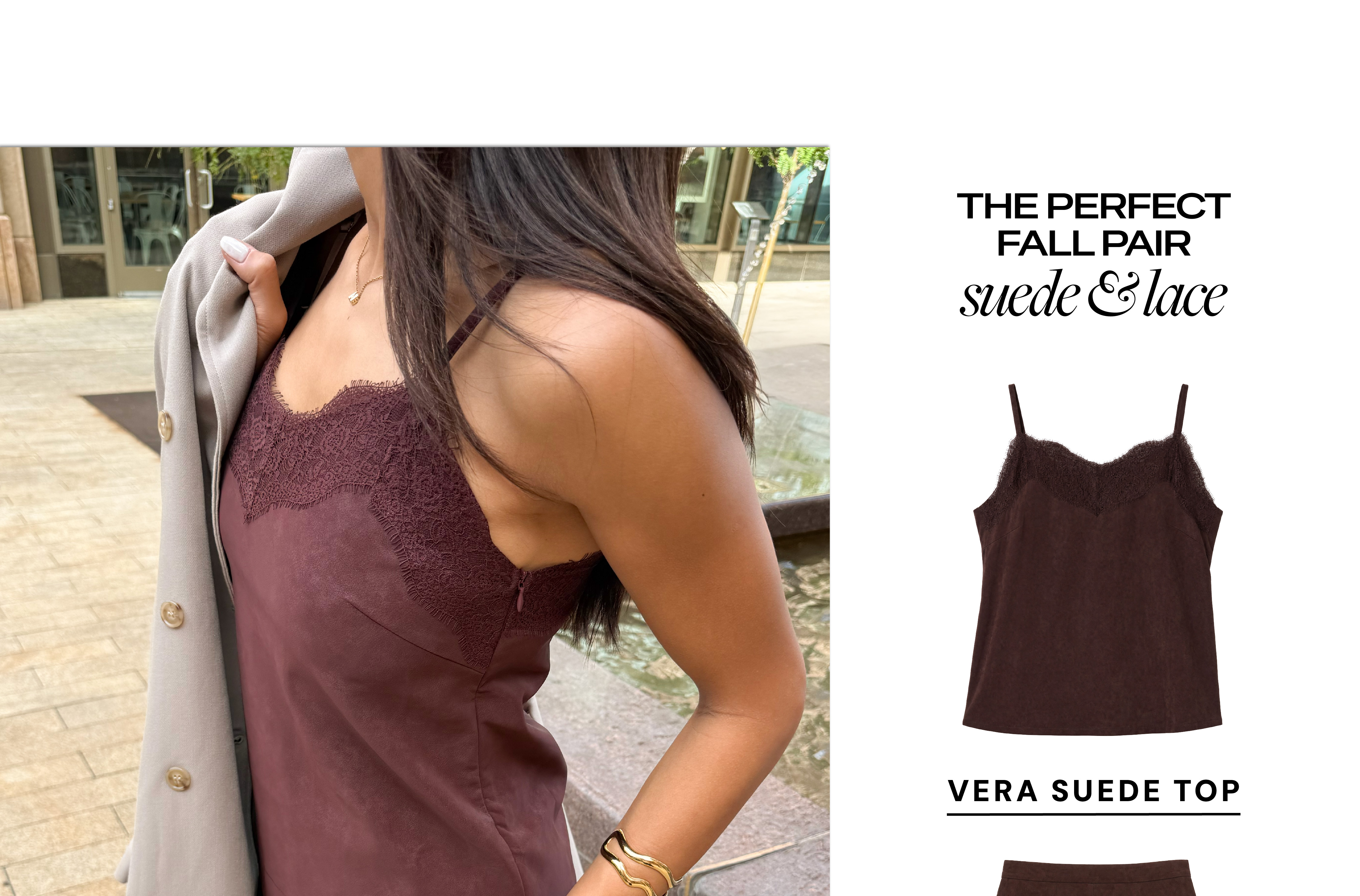 vera suede top