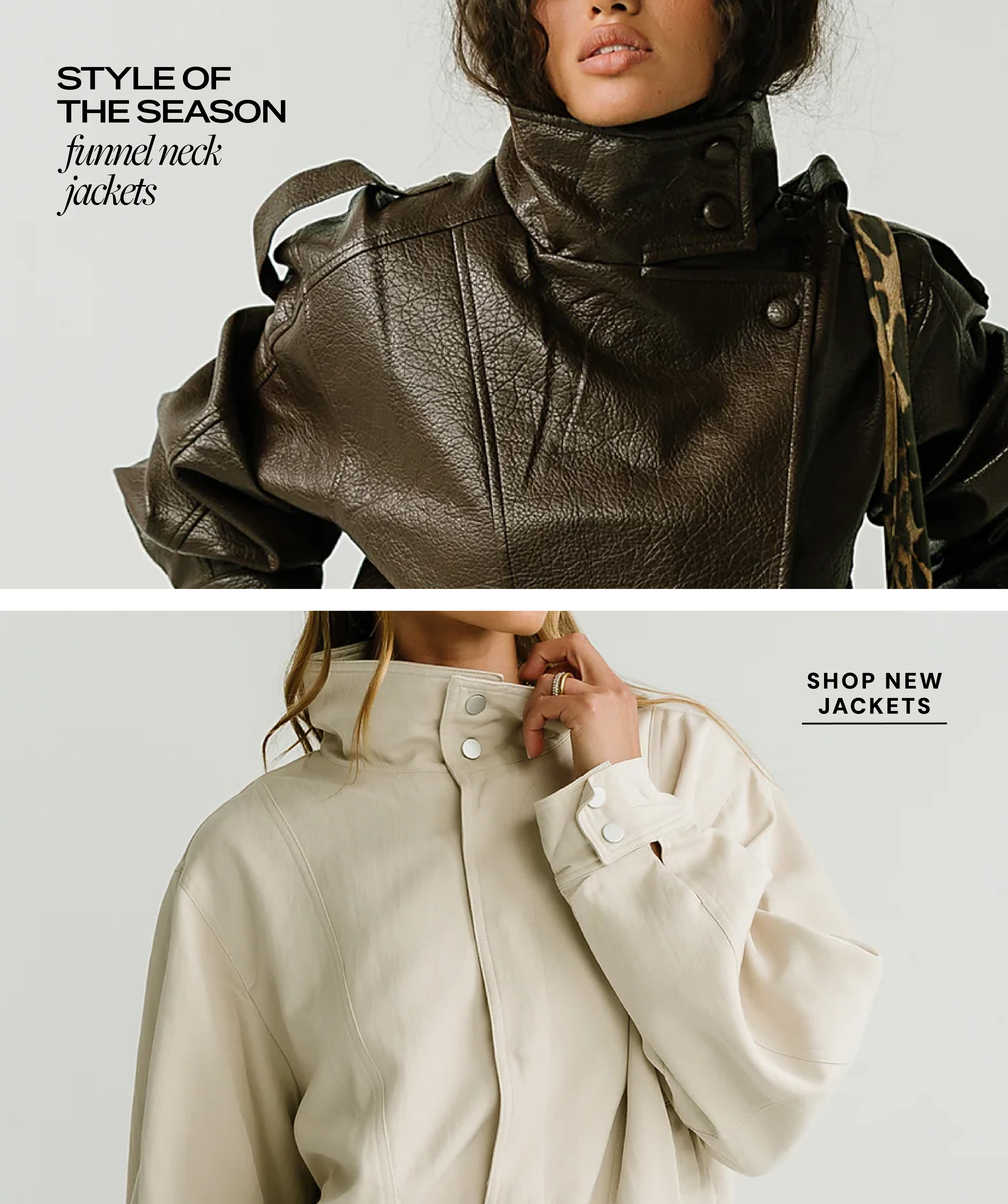 style of the season funnel neck jackets