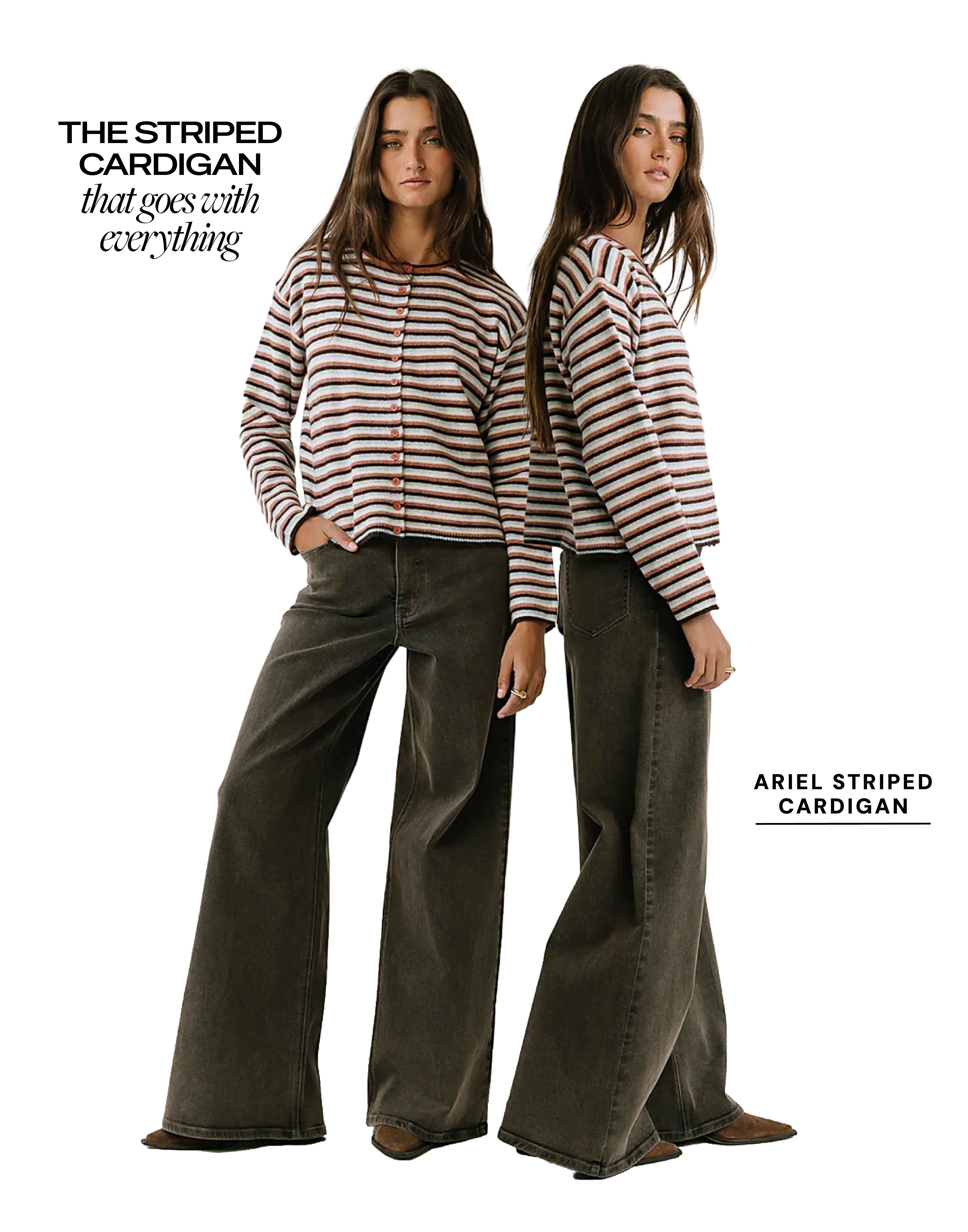 the striped cardigan that goes with everything