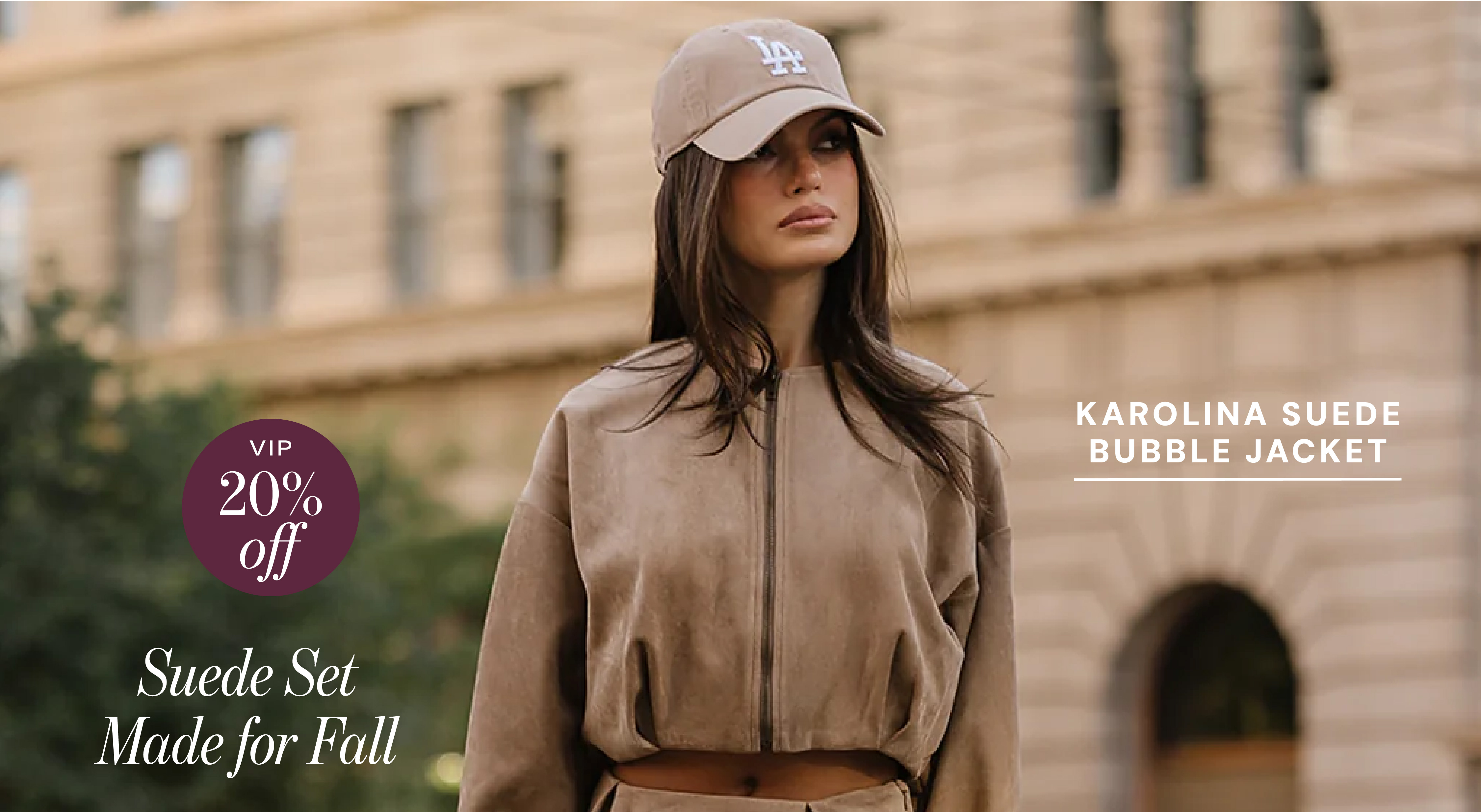 karolina suede bubble jacket