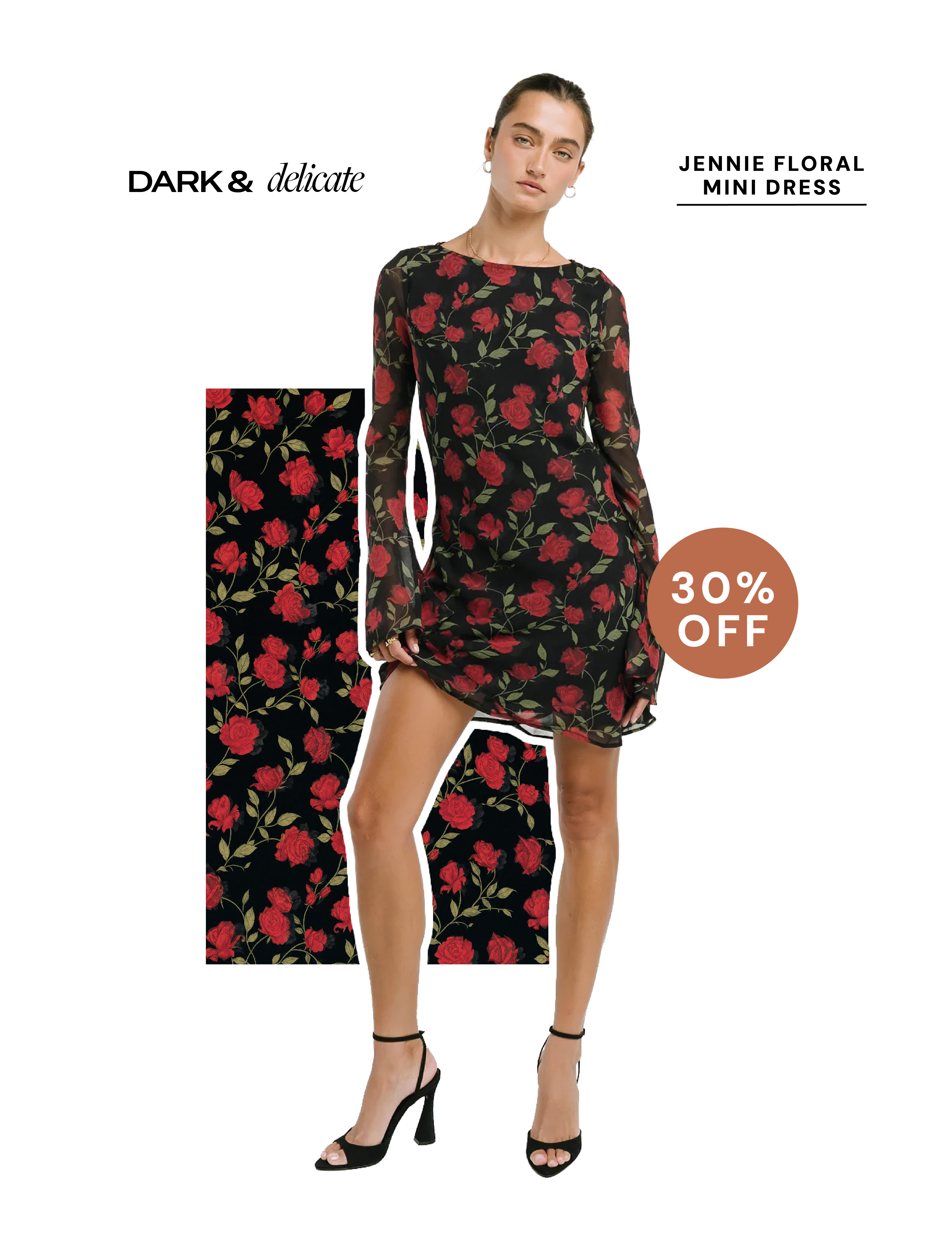 jennie floral mini dress