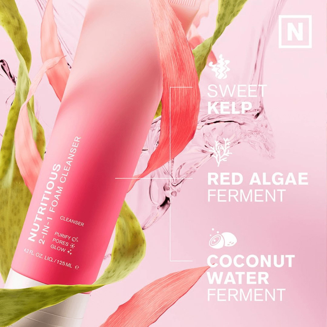 ESTÉE LAUDER Nutritious 2-in-1 Foaming Face Cleanser & Mask, Pore Minimizer