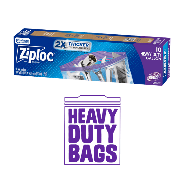 Ziploc® Brand Heavy Duty Bags