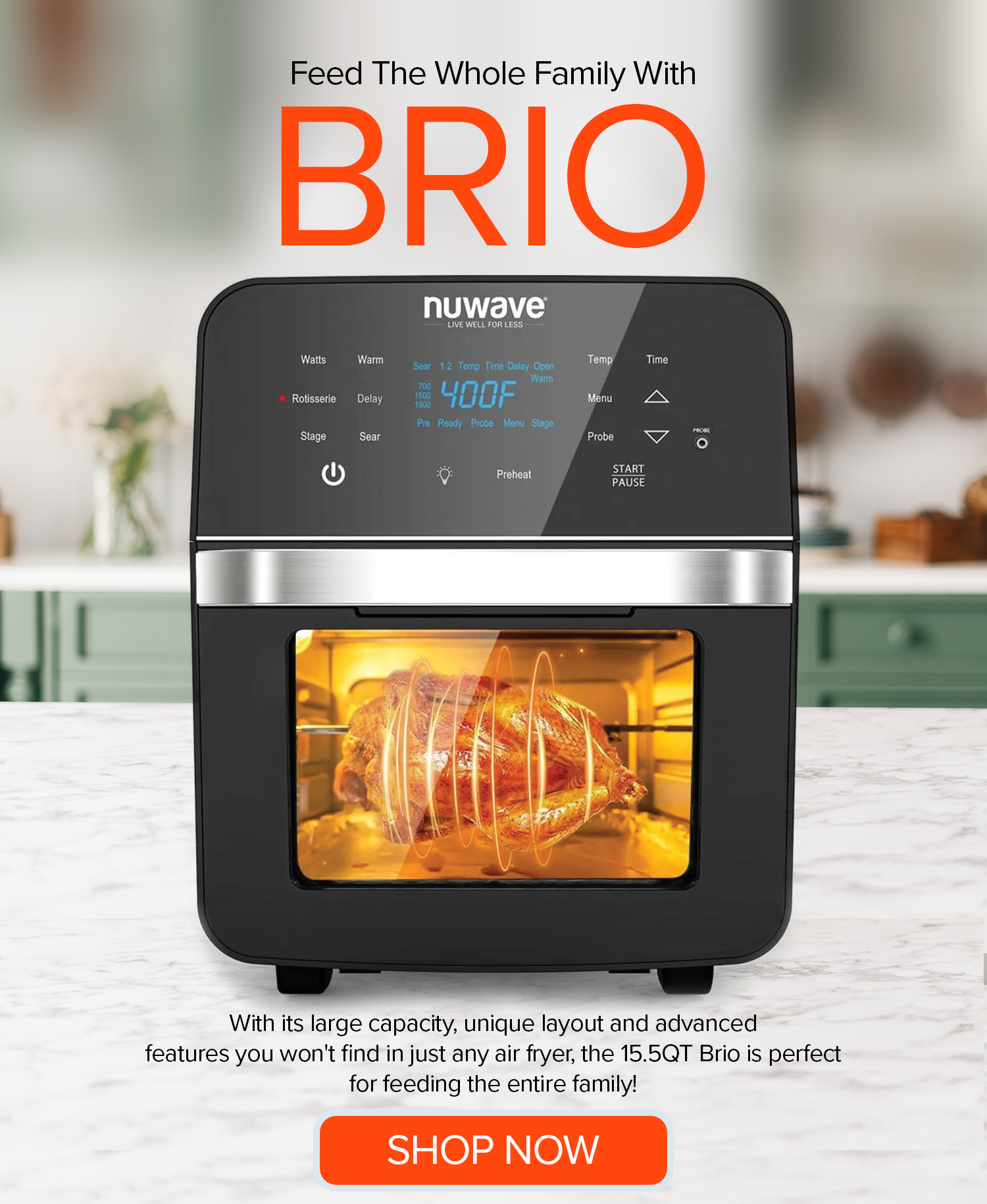 15.5QT Brio Air Fryer