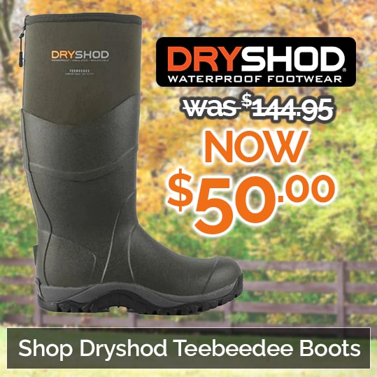 Shop Dryshod Men's Teebeedee Boots Now $50! Shop Dryshod Men's Teebeedee Boots Now $50!