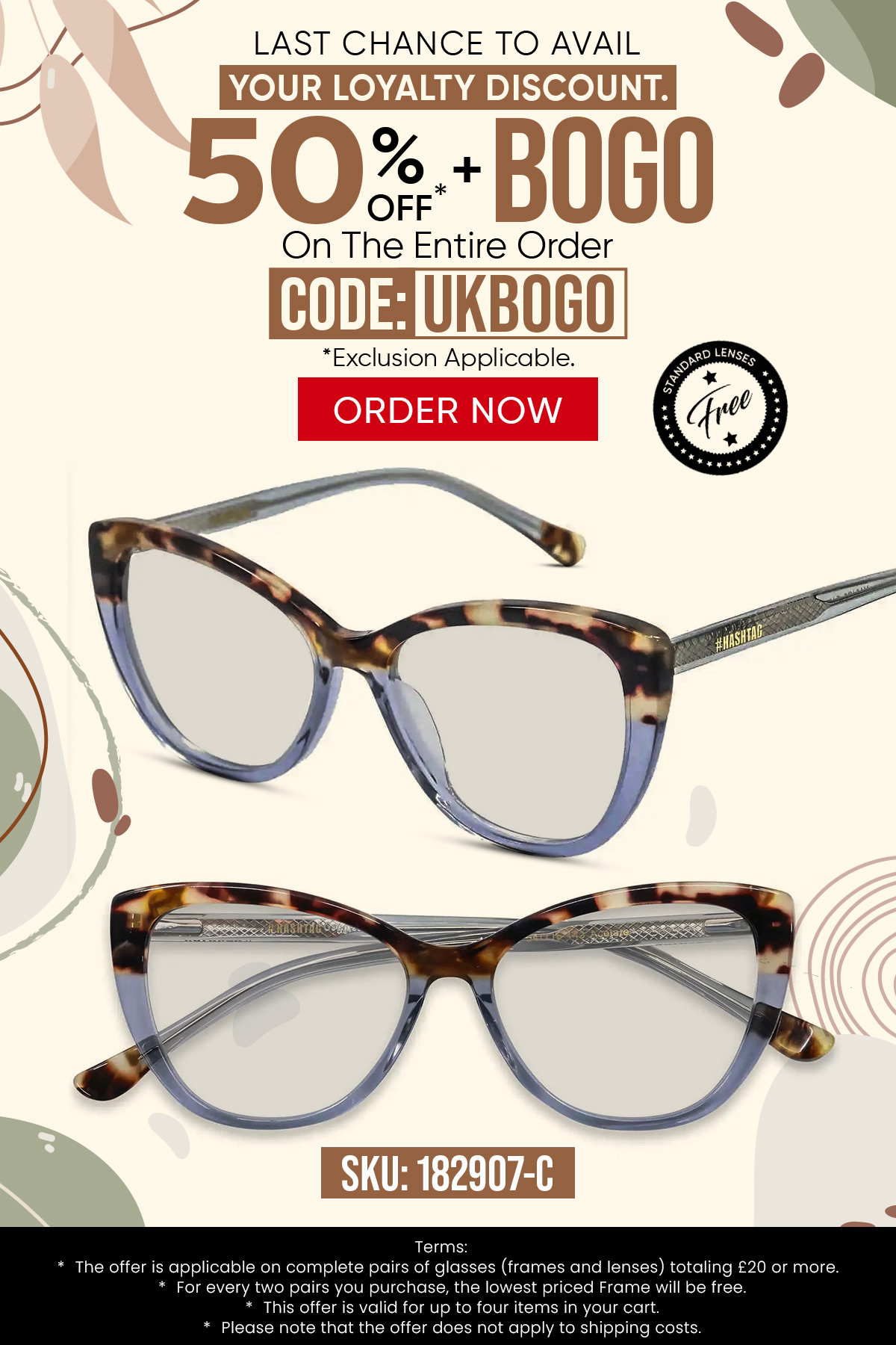 Upto 50% + BOGO On The Entire Order CODE: UKBOGO