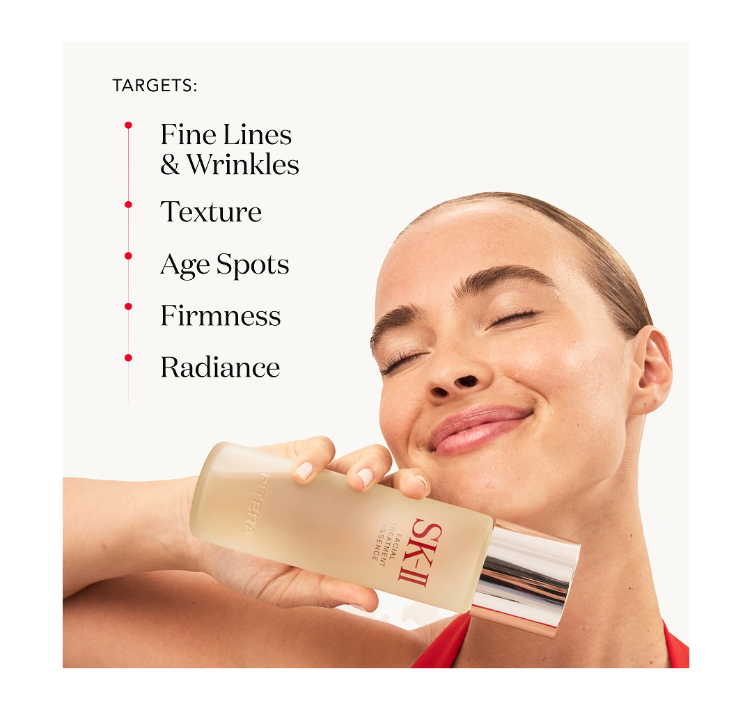 Targets:  Fine lines & wrinkles Texture Age spots Firmness Radiance