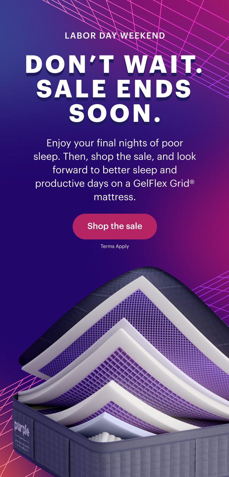 Don't wait sale ends soon