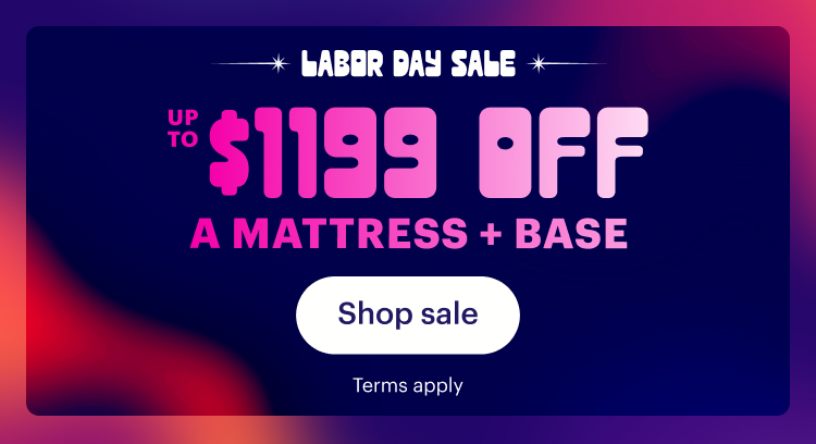 Up to $1199 off mattress + base