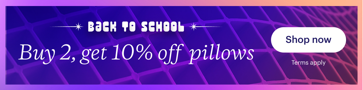 Buy 2, get 10% off  pillows