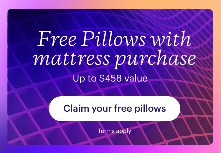 Free Pillows with mattress purchase