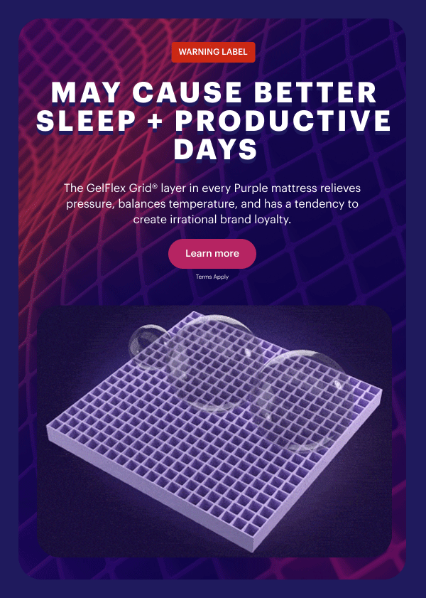 May cause better sleep + productive days