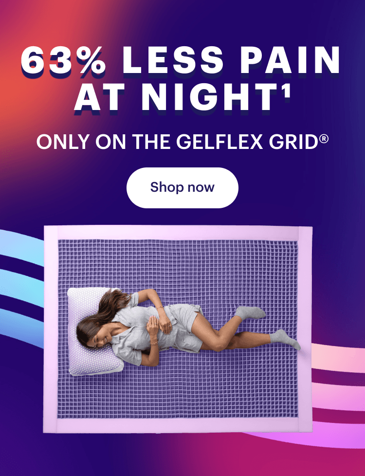 63% less pain at night1