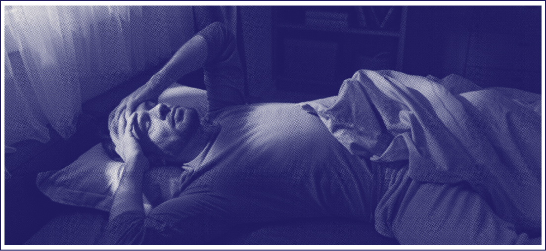 Person unable to sleep