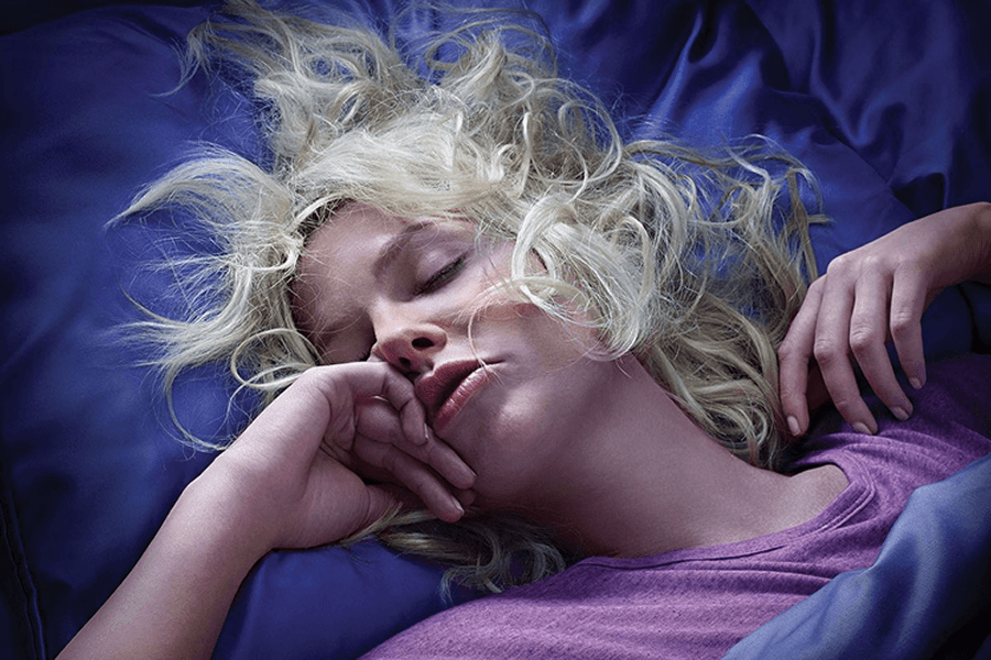 person sleeping peacefully