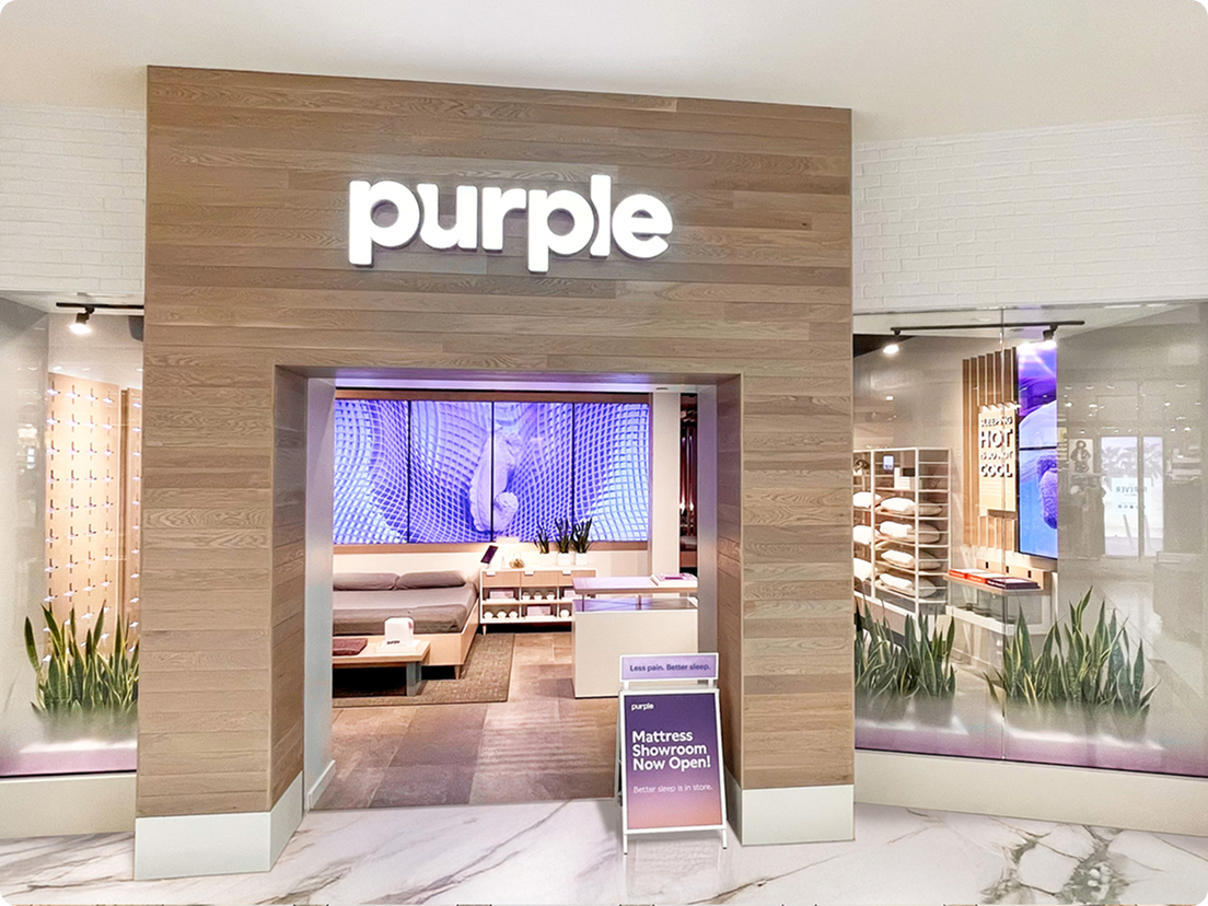 Purple store front