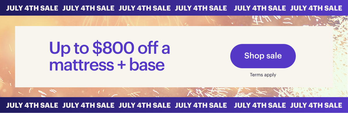 JULY 4TH SALE | Up to $800 off a mattress + base