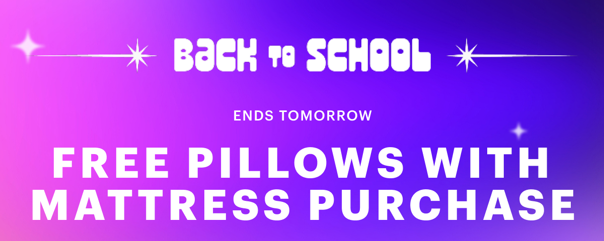 Free Pillows with Mattress Purchase