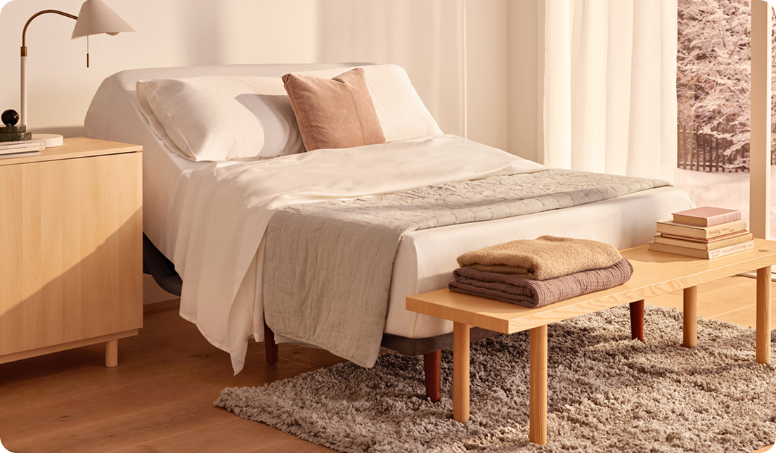 Bedding with pillows