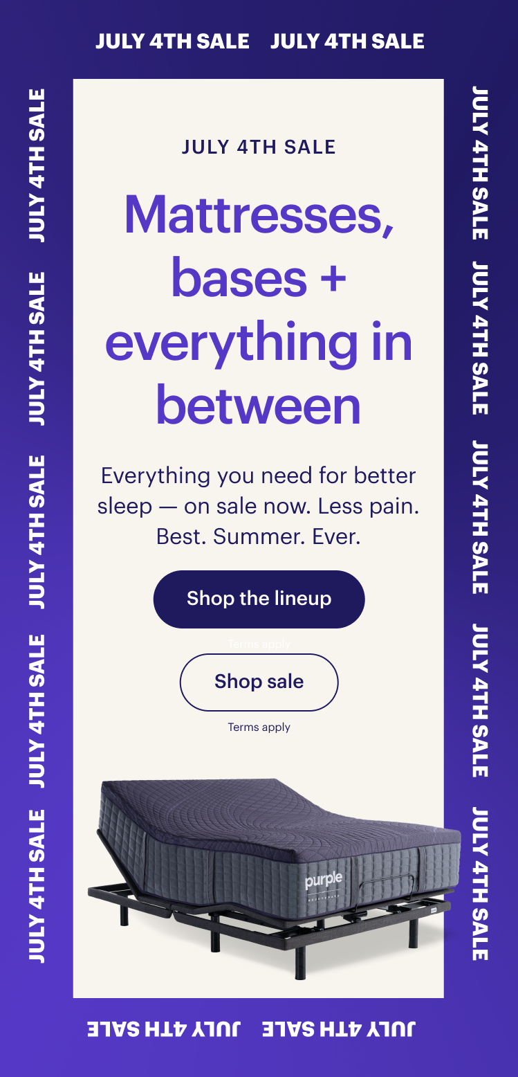 JULY 4TH SALE