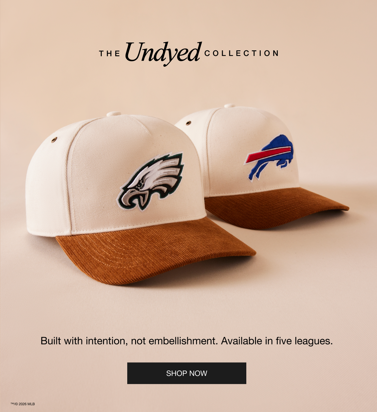 The Undyed Collection - Built with intention, not embellishment. Available in five leagues. SHOP NOW