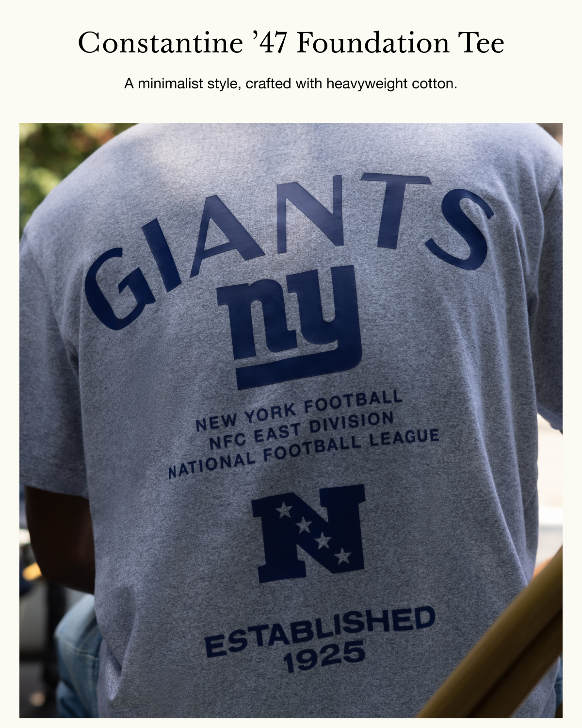 Constantine ’47 Foundation Tee - A minimalist style, crafted with heavyweight cotton.