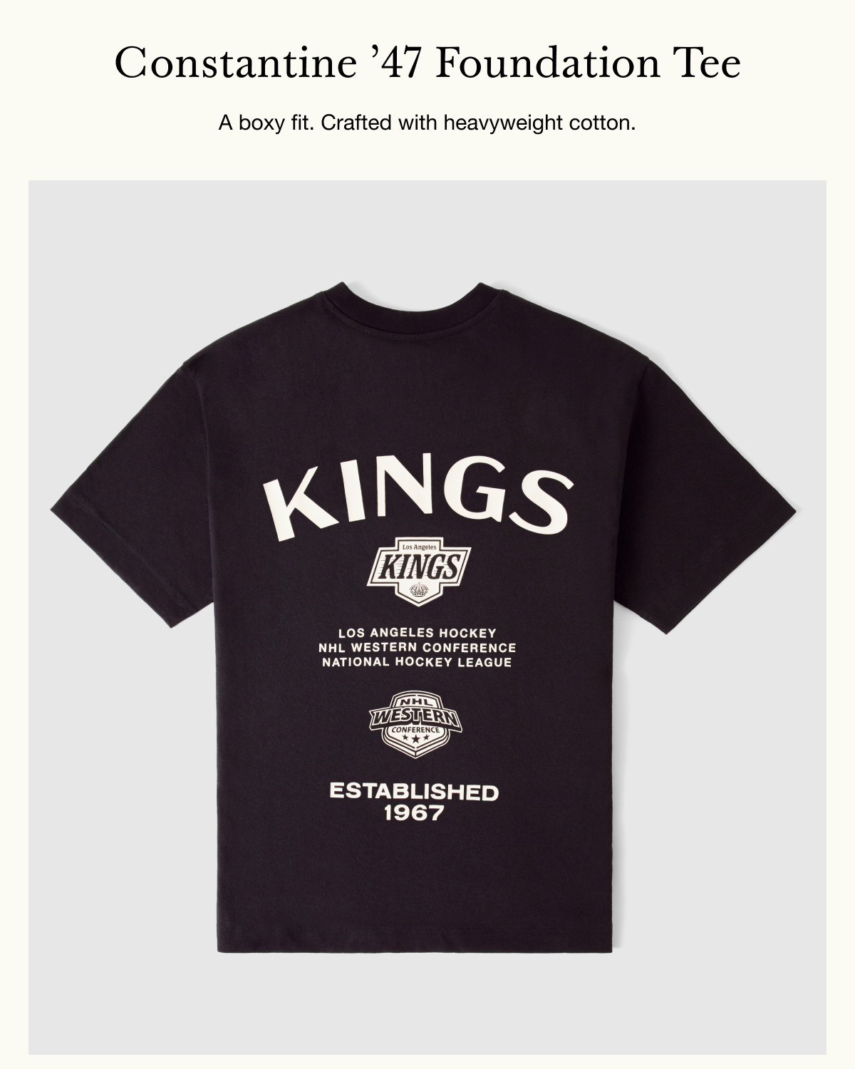 Constantine ’47 Foundation Tee - A boxy fit. Crafted with heavyweight cotton.