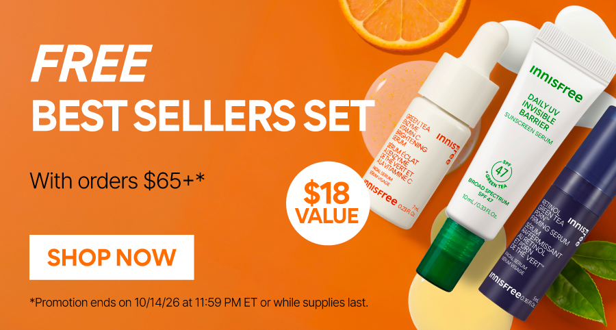FREE BEST SELLERS SET WITH ORDERS $65+
