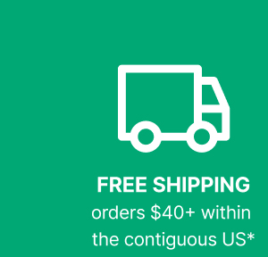 FREE SHIPPING orders $40+ within the contiguous US
