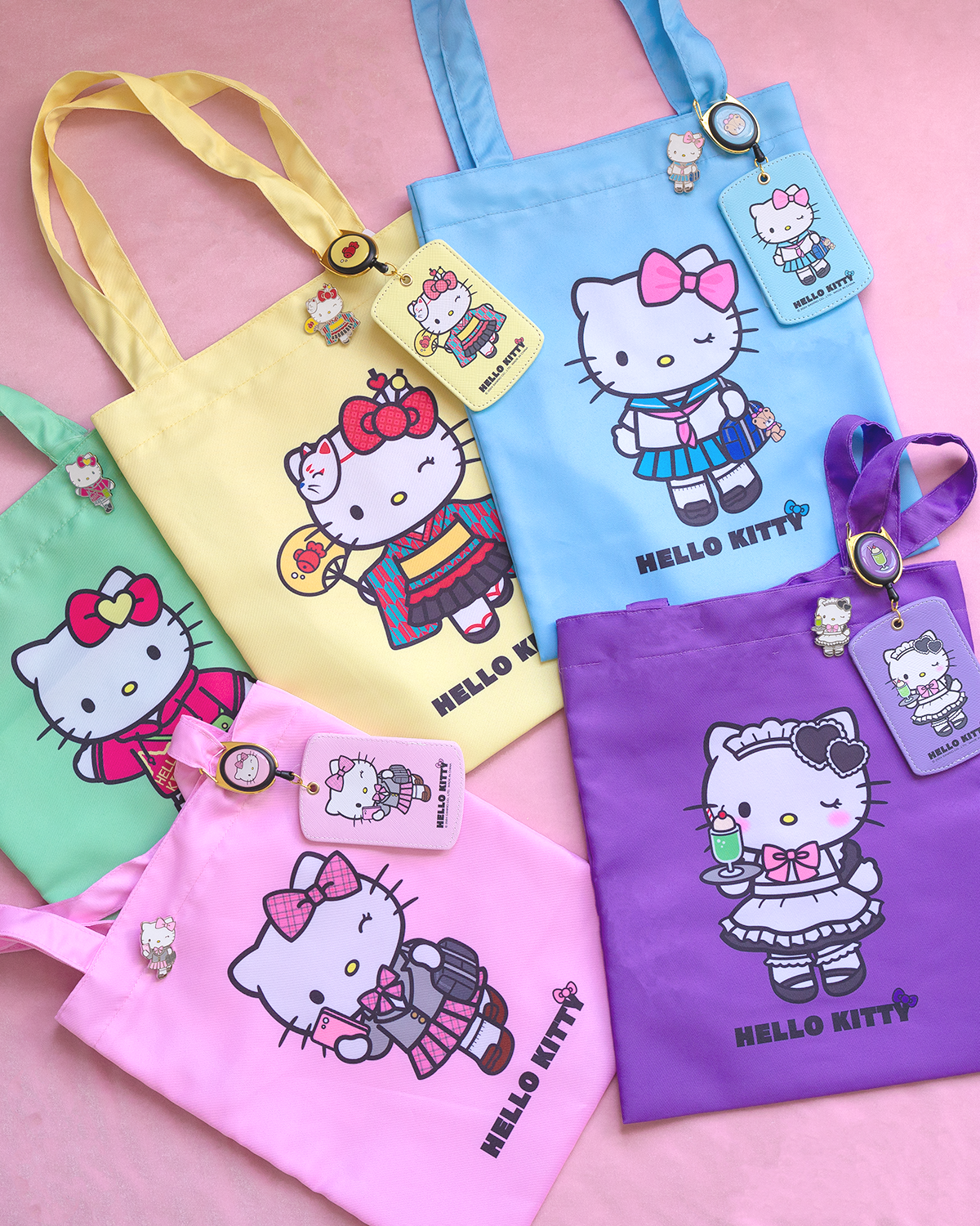hello kitty japan girl tote bag
