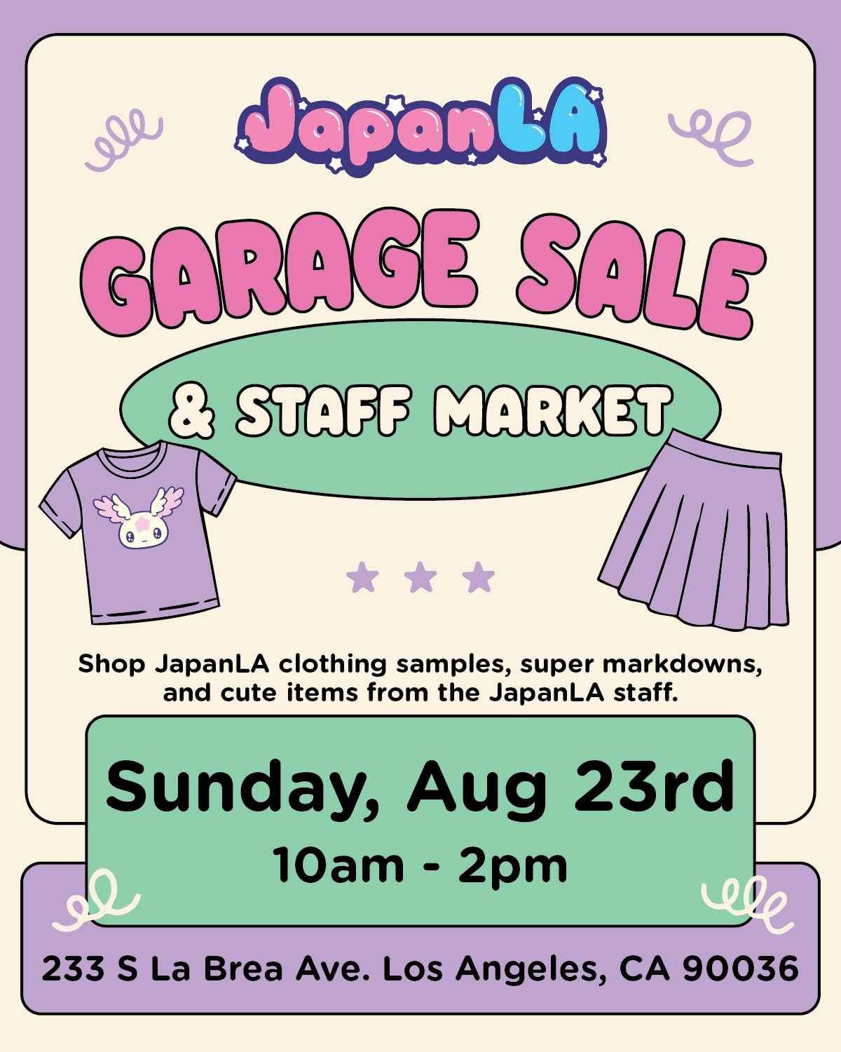 JapanLA Garage Sale
