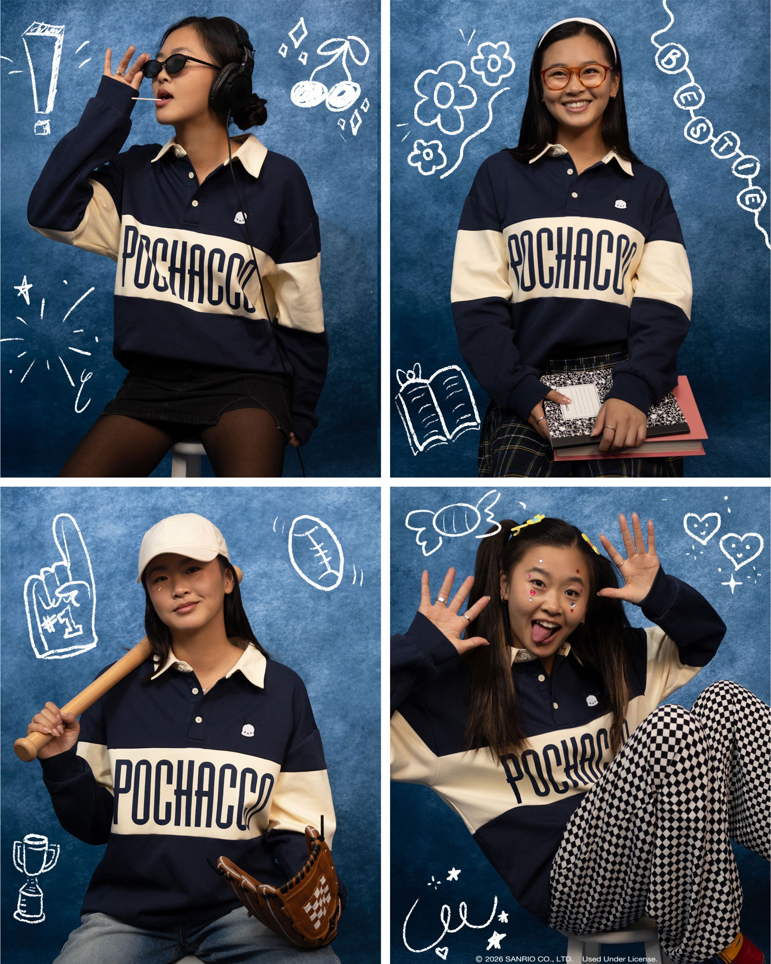 Pochacco JapanLA Long Sleeve Polo