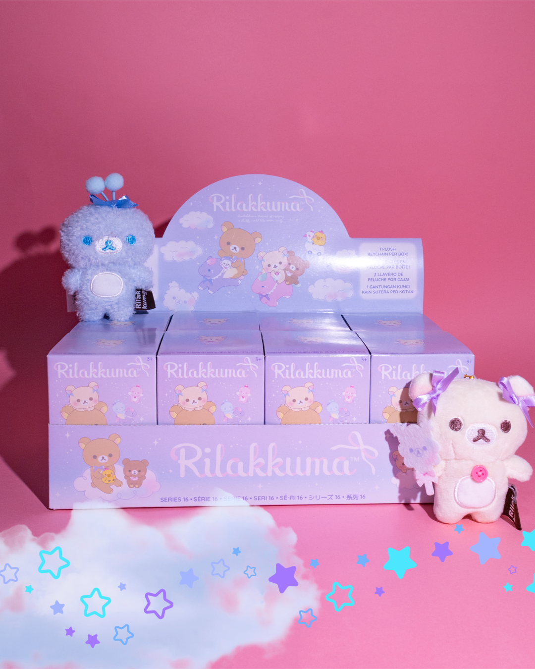Rilakkuma Cotton Candy Keychain Blind Box