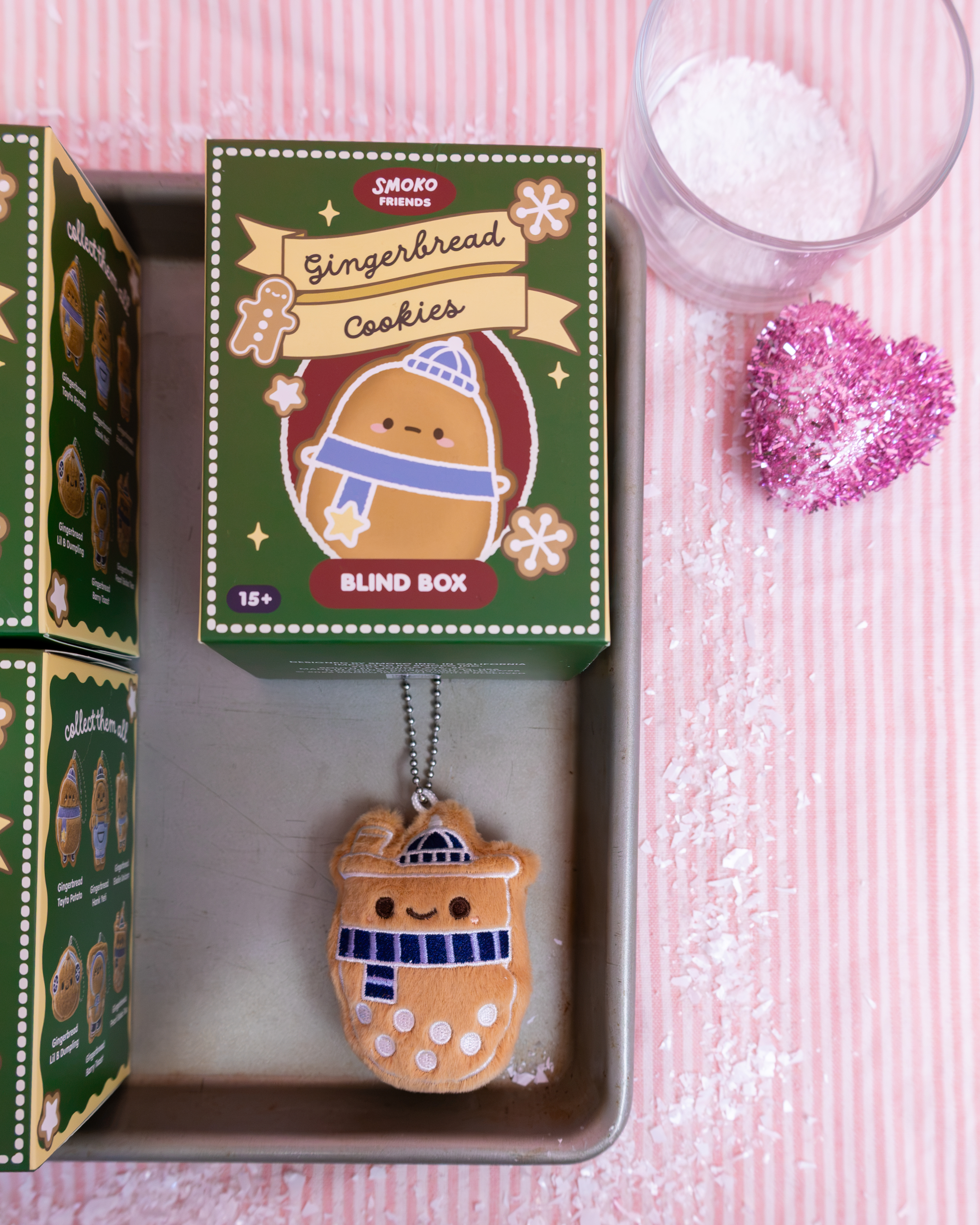 Smoko Friends Gingerbread Cookies Bag Charm Blind Box