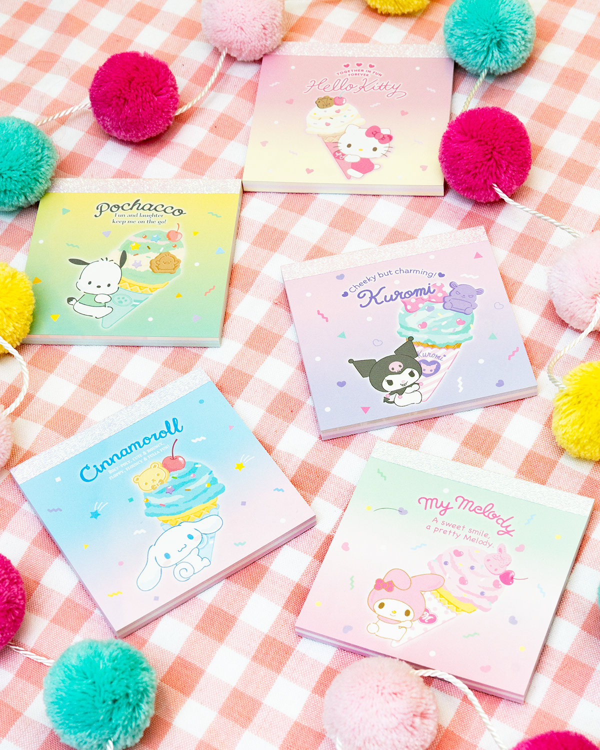 Sanrio Ice Cream Party Memo Pad