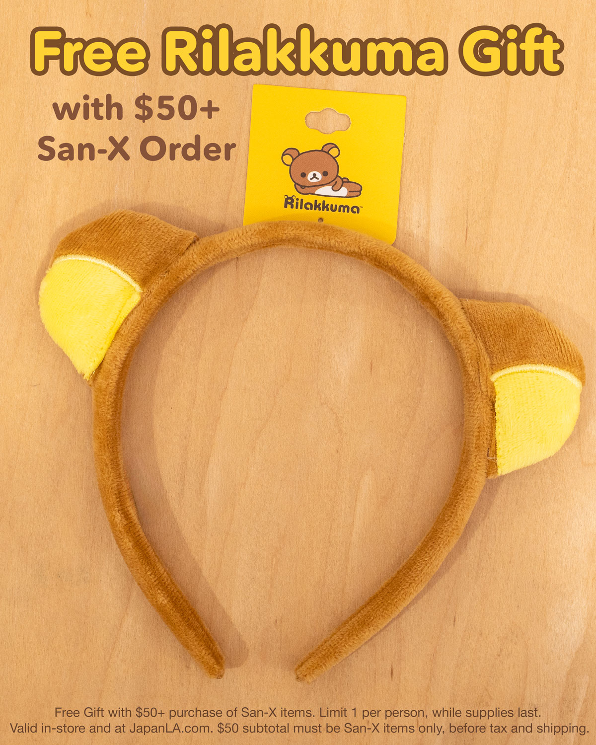 San-X $50 Purchase Freebie