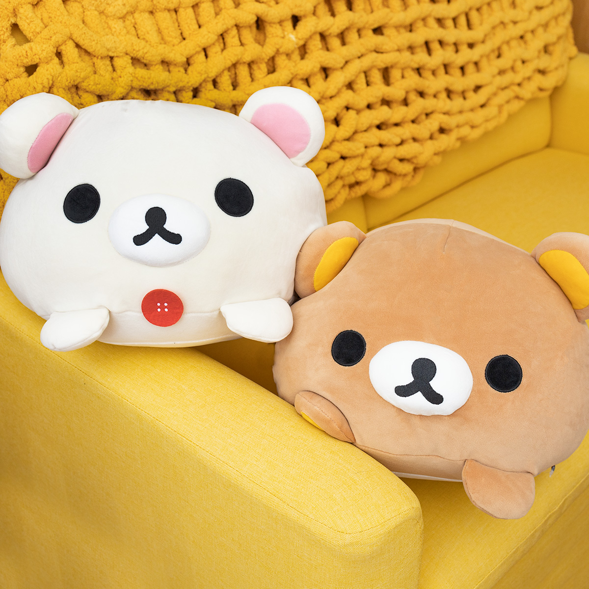Rilakkuma + Korilakkuma Mochi Cushion