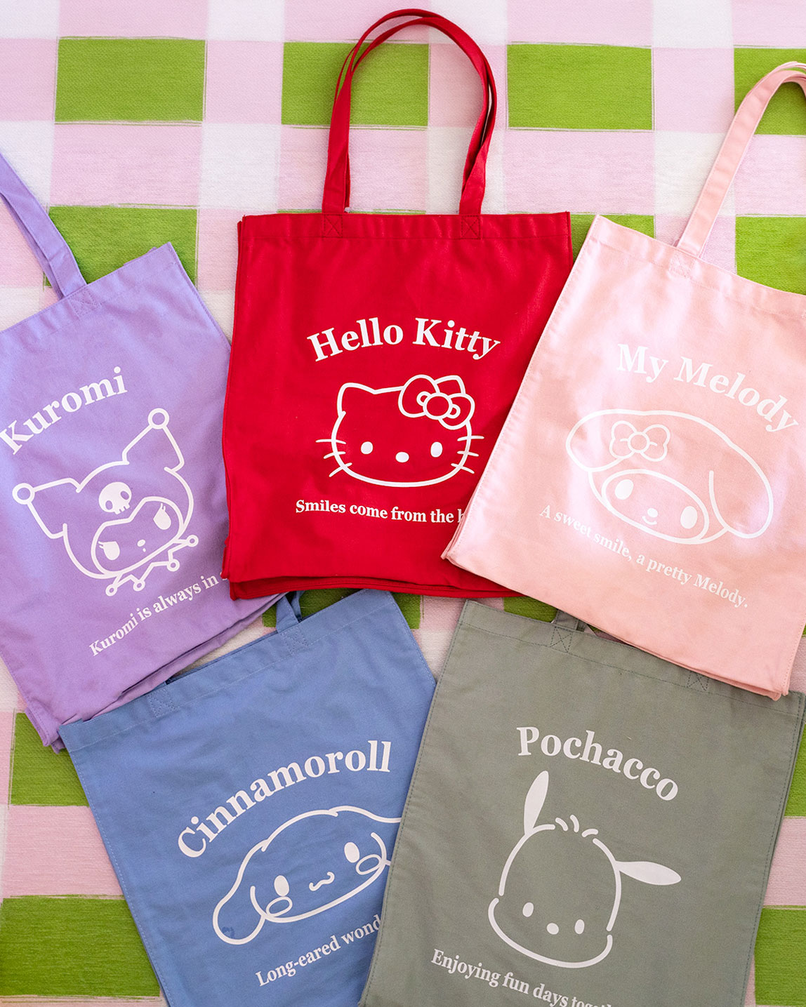 sanrio everyday cotton tote bag